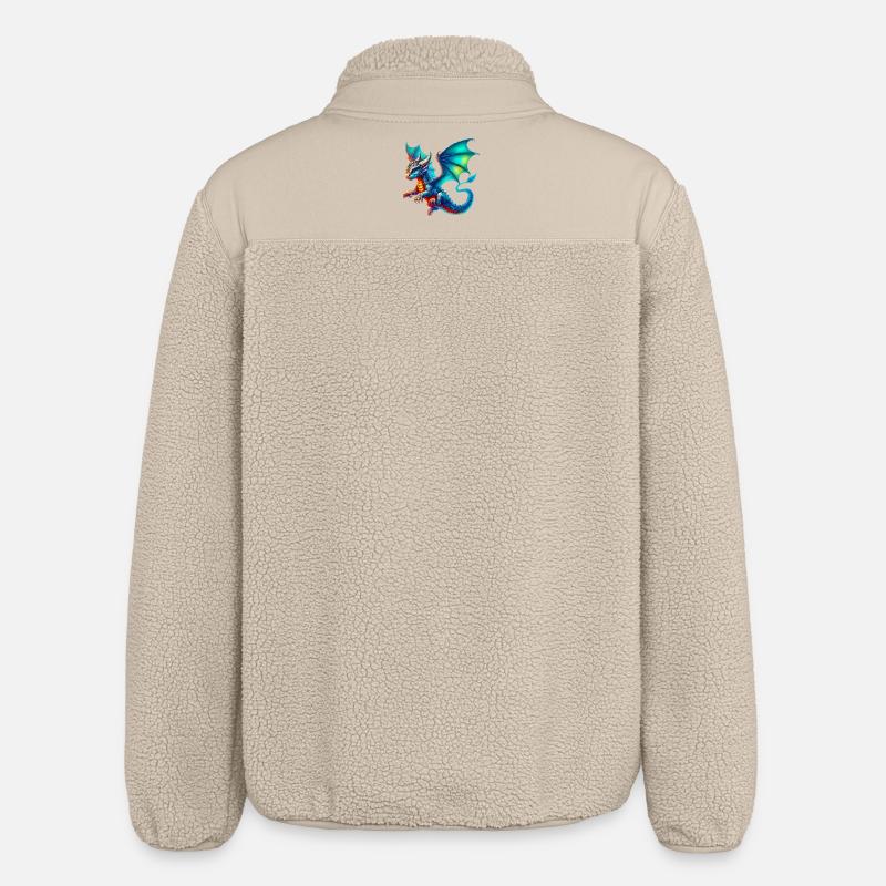 Dragon - Veste sherpa unisexe coupe décontractée Stanley/Stella - beige