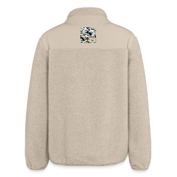 Verrückte Gesichter - Relaxed Fit Unisex Sherpajacke von Stanley/Stella - Beige - Hinten