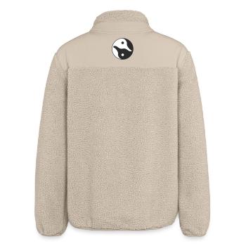 Yin Yang Ente - Relaxed Fit Unisex Sherpajacke von Stanley/Stella - Beige - Hinten