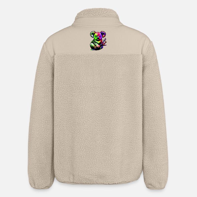 Koala - Relaxed Fit Unisex Sherpa Jacket by Stanley/Stella - beige