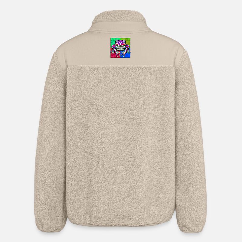 Frosch - Relaxed Fit Unisex Sherpajacke von Stanley/Stella - Beige