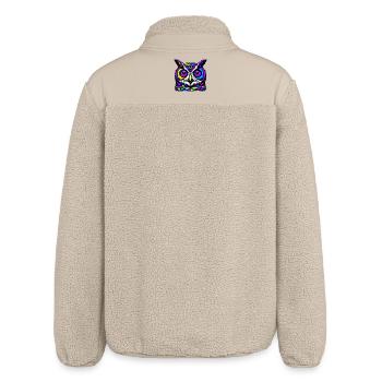Eule - Relaxed Fit Unisex Sherpajacke von Stanley/Stella - Beige - Hinten