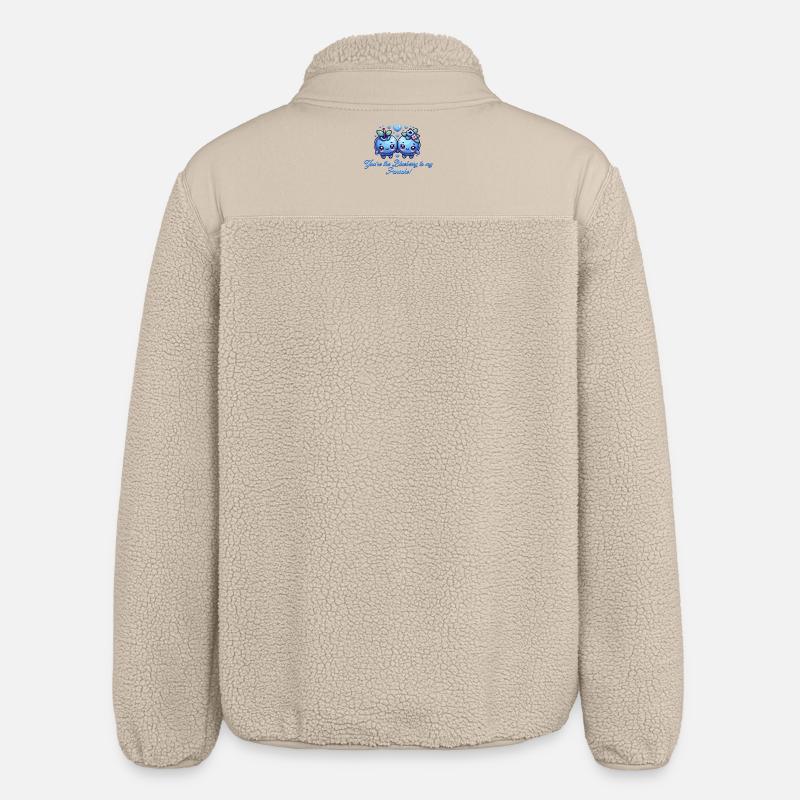 Design mignon avec des myrtilles - Veste sherpa unisexe coupe décontractée Stanley/Stella - beige