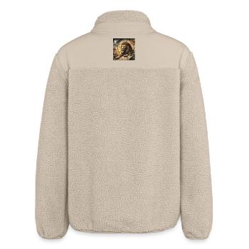 LEO \ Zodiac - Relaxed Fit Unisex Sherpa Jacket by Stanley/Stella - beige - Back