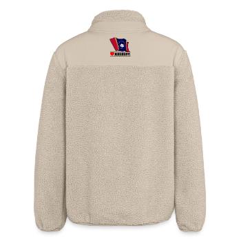 Flag Mississippi heart MISSISSIPPI - Relaxed Fit Unisex Sherpa Jacket by Stanley/Stella - beige - Back