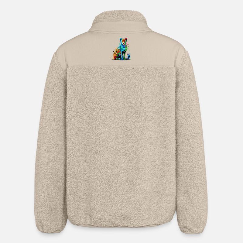 Gepard - Relaxed Fit Unisex Sherpajacke von Stanley/Stella - Beige