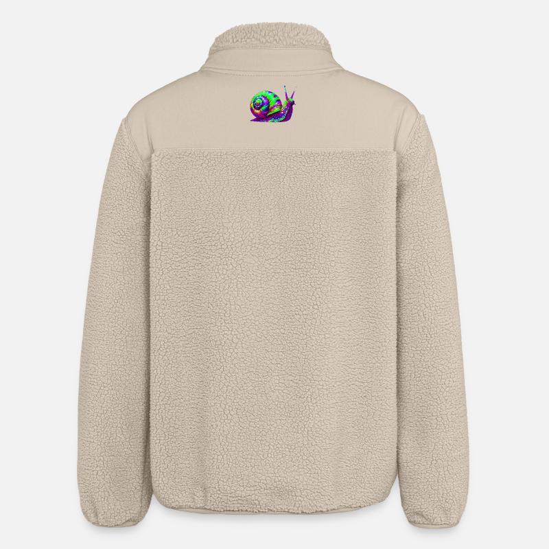 Snail - Relaxed Fit Unisex Sherpa Jacket by Stanley/Stella - beige