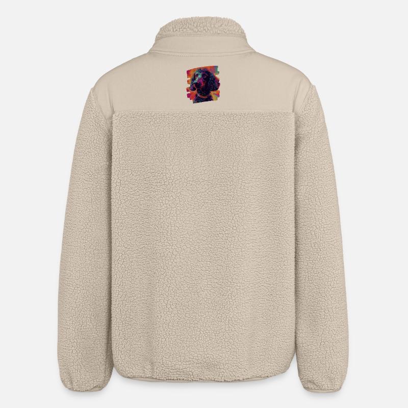 Caniche - Veste sherpa unisexe coupe décontractée Stanley/Stella - beige