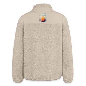 Surfboard - Relaxed Fit Unisex Sherpa Jacket by Stanley/Stella - beige - Back