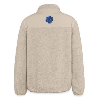 Lebender Azurknoten - Relaxed Fit Unisex Sherpajacke von Stanley/Stella - Beige - Hinten