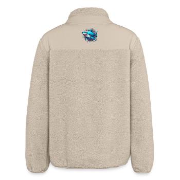 Hai - Relaxed Fit Unisex Sherpajacke von Stanley/Stella - Beige - Hinten