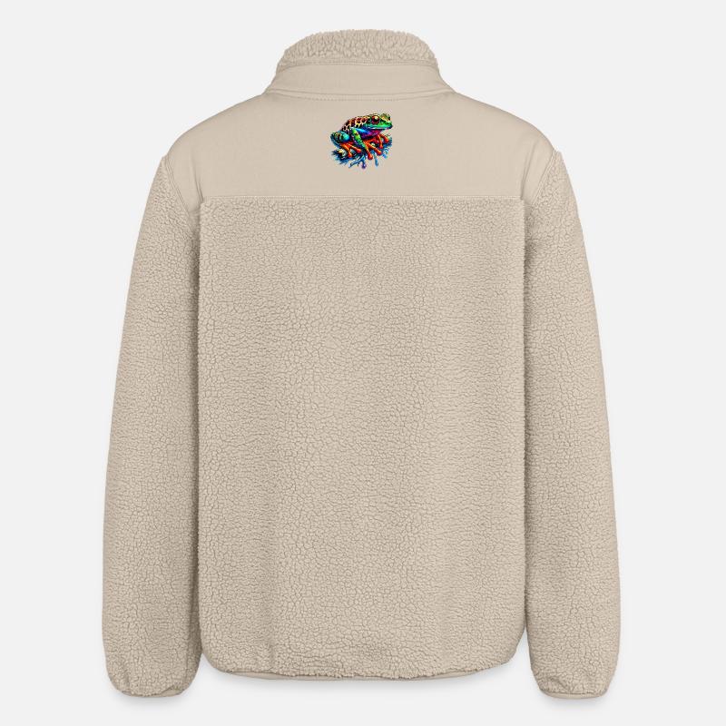 Frosch - Relaxed Fit Unisex Sherpajacke von Stanley/Stella - Beige