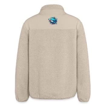 Hai - Relaxed Fit Unisex Sherpajacke von Stanley/Stella - Beige - Hinten