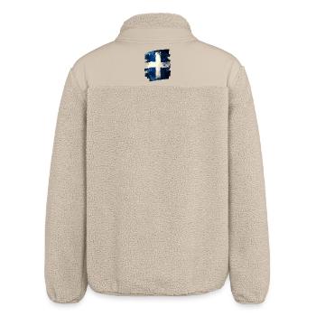 Finnische Flagge Finnland - Relaxed Fit Unisex Sherpajacke von Stanley/Stella - Beige - Hinten