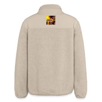 Carnaval Venitien - Veste sherpa unisexe coupe décontractée Stanley/Stella - beige - Dos