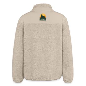 München - Relaxed Fit Unisex Sherpajacke von Stanley/Stella - Beige - Hinten