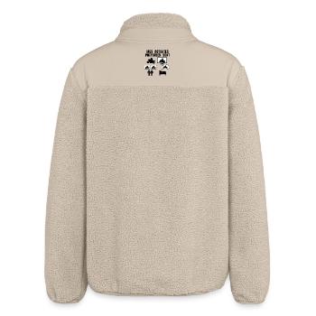 STRASSEN-MOTORRAD - Relaxed Fit Unisex Sherpajacke von Stanley/Stella - Beige - Hinten