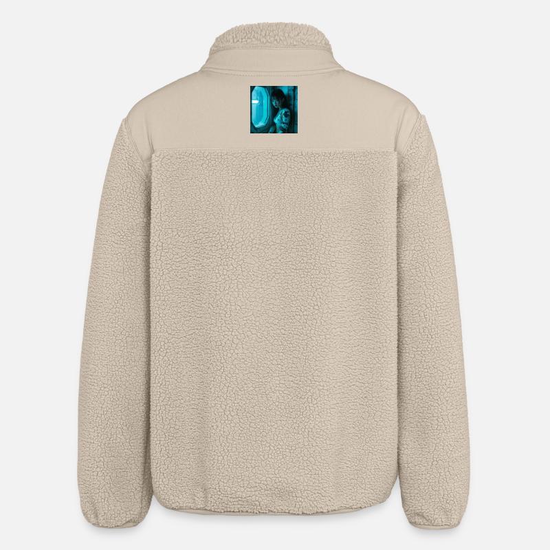 N-dless Nights: Deep in space - Relaxed Fit Unisex Sherpa Jacket by Stanley/Stella - beige