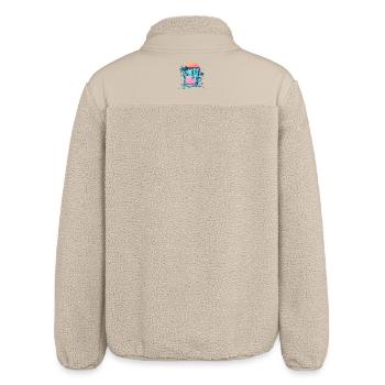 Retro Floppy Dream - Relaxed Fit Unisex Sherpa Jacket by Stanley/Stella - beige - Back