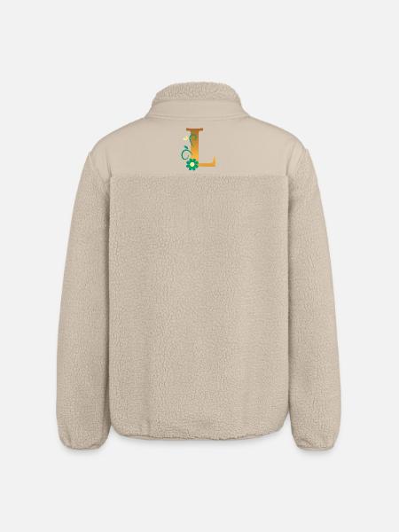 L - Relaxed Fit Unisex Sherpa Jacket by Stanley/Stella - beige