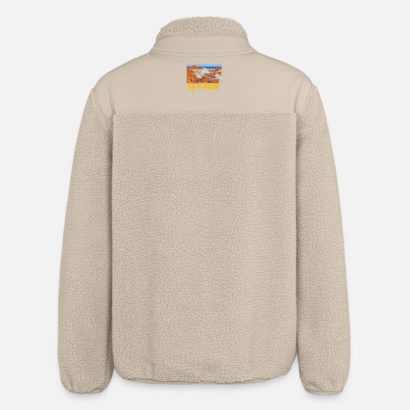 Cap du Dramont - Relaxed Fit Unisex Sherpajacke von Stanley/Stella - Beige