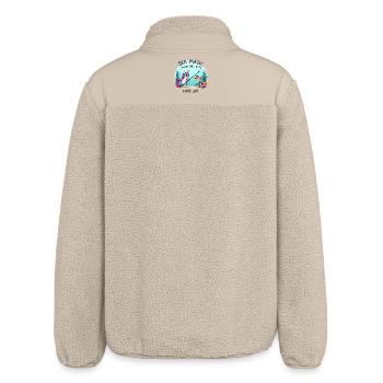 Sea Magic with Unicorn - Relaxed Fit Unisex Sherpa Jacket by Stanley/Stella - beige - Back