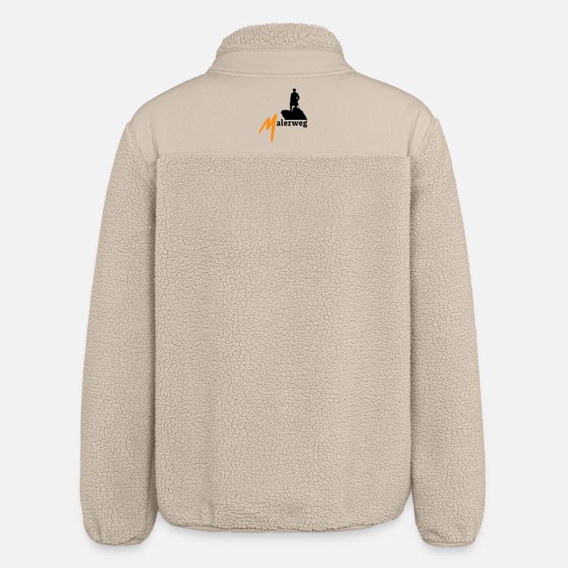 Malerweg, Elbe, Grès, Suisse saxonne - Veste sherpa unisexe coupe décontractée Stanley/Stella - beige