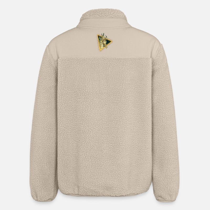 Hippocampe dans un triangle - Veste sherpa unisexe coupe décontractée Stanley/Stella - beige