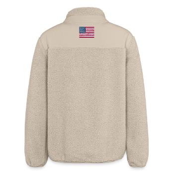Flag of the United States - Relaxed Fit Unisex Sherpa Jacket by Stanley/Stella - beige - Back