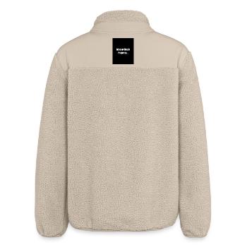 Introverting – Quiet Mode ON - Relaxed Fit Unisex Sherpa Jacket by Stanley/Stella - beige - Back