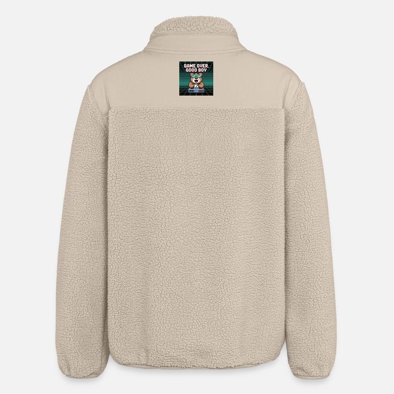 Retro Gaming Mignon DJ Bear - Veste sherpa unisexe coupe décontractée Stanley/Stella - beige