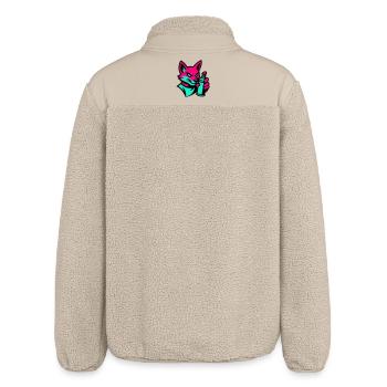 Graffiti Renard - Veste sherpa unisexe coupe décontractée Stanley/Stella - beige - Dos