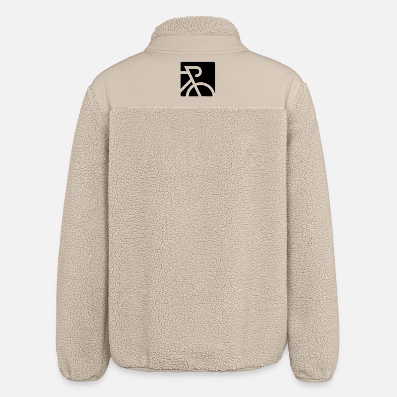 Stylized road bike with drop bar - Relaxed Fit Unisex Sherpa Jacket by Stanley/Stella - beige
