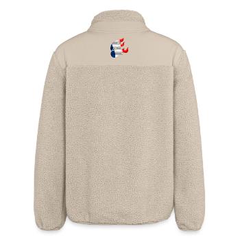Drapeau de la France - France - Ninja - Veste sherpa unisexe coupe décontractée Stanley/Stella - beige - Dos