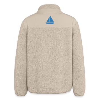 Conception de voilier - Veste sherpa unisexe coupe décontractée Stanley/Stella - beige - Dos