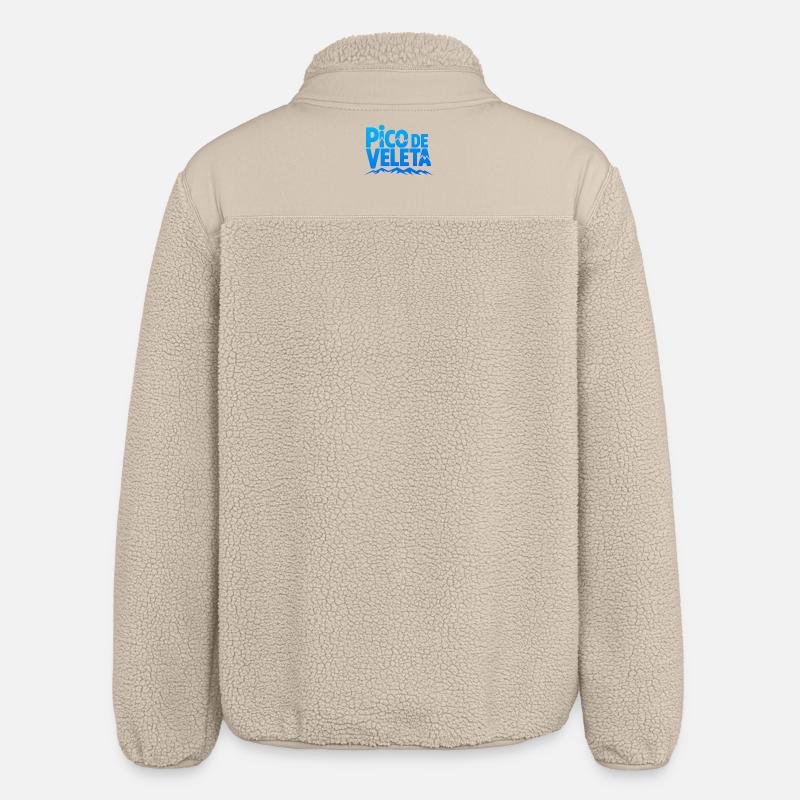 Pico de Veleta Pic Moderne Graphique - Veste sherpa unisexe coupe décontractée Stanley/Stella - beige