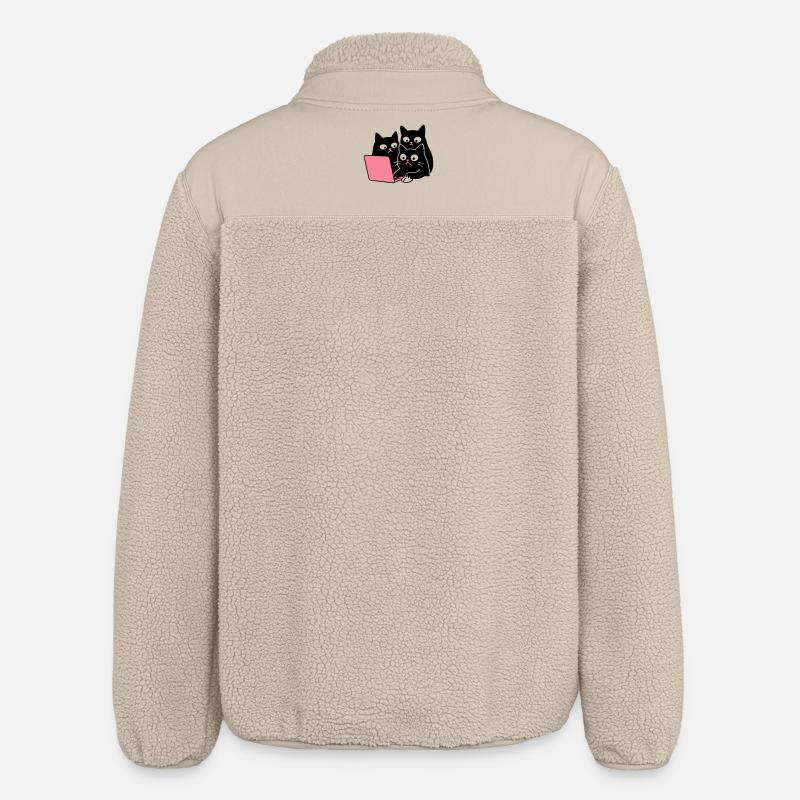 Chat mignon - Veste sherpa unisexe coupe décontractée Stanley/Stella - beige