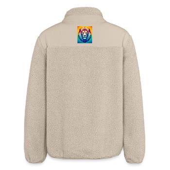 lion - Veste sherpa unisexe coupe décontractée Stanley/Stella - beige - Dos
