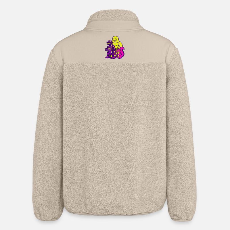 Pop Art Super Trio! - Relaxed Fit Unisex Sherpajacke von Stanley/Stella - Beige