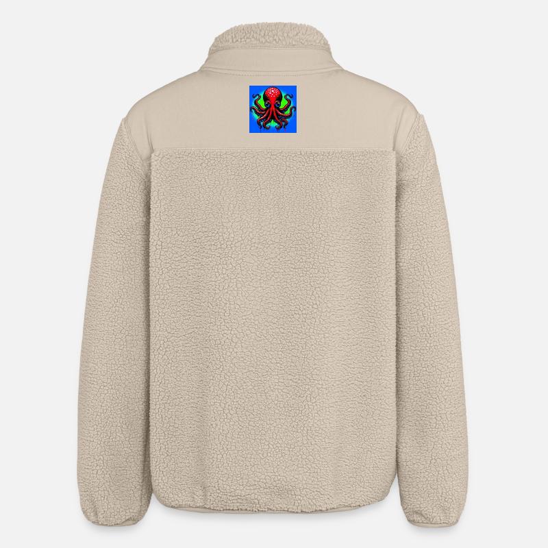 Octopus - Relaxed Fit Unisex Sherpa Jacket by Stanley/Stella - beige