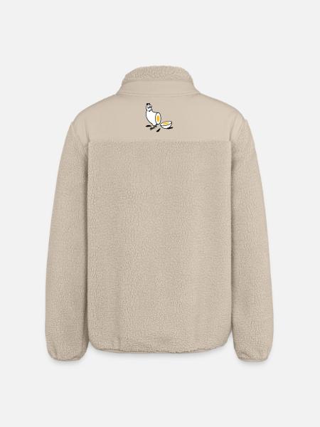 Huhn oder Ei - Relaxed Fit Unisex Sherpajacke von Stanley/Stella - Beige