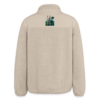 Oriental Beauty of Sundanese Kebaya, Indonesia - Relaxed Fit Unisex Sherpa Jacket by Stanley/Stella - beige - Back