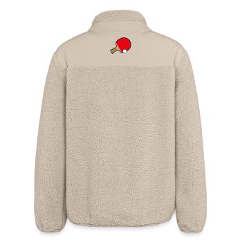 Illustration de tennis de table - Veste sherpa unisexe coupe décontractée Stanley/Stella - beige - Dos