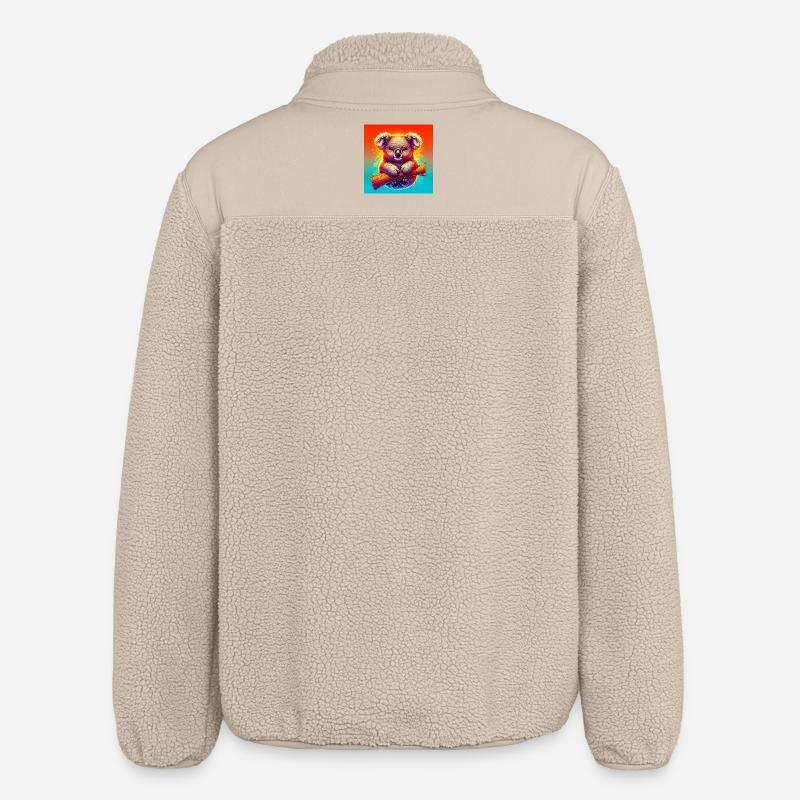 Koala - Relaxed Fit Unisex Sherpa Jacket by Stanley/Stella - beige
