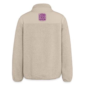Franchise with rebellious attitude in purple - Relaxed Fit Unisex Sherpa Jacket by Stanley/Stella - beige - Back