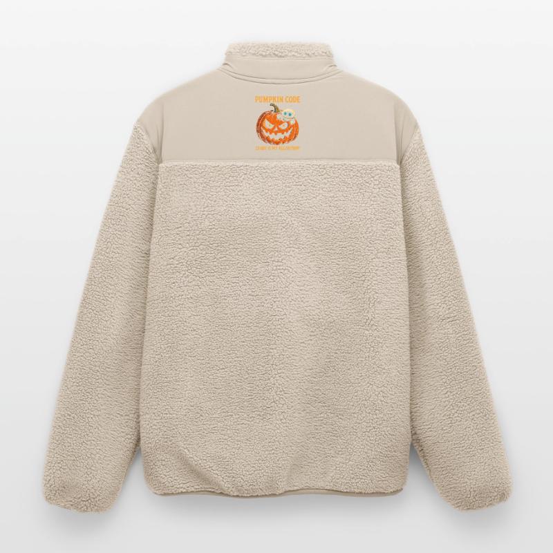 Pumpkin Code: Candy is My Algorithm! Relaxed Fit Unisex Sherpa Jacket by Stanley/Stella