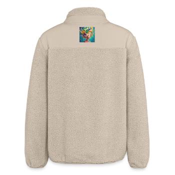 L’imagination, c’est le pouvoir - Veste sherpa unisexe coupe décontractée Stanley/Stella - beige - Dos