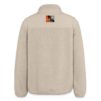 Chaotic Christmas - Relaxed Fit Unisex Sherpa Jacket by Stanley/Stella - beige - Back