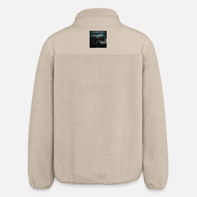 N’interférez pas avec la pensée ! - Veste sherpa unisexe coupe décontractée Stanley/Stella - beige