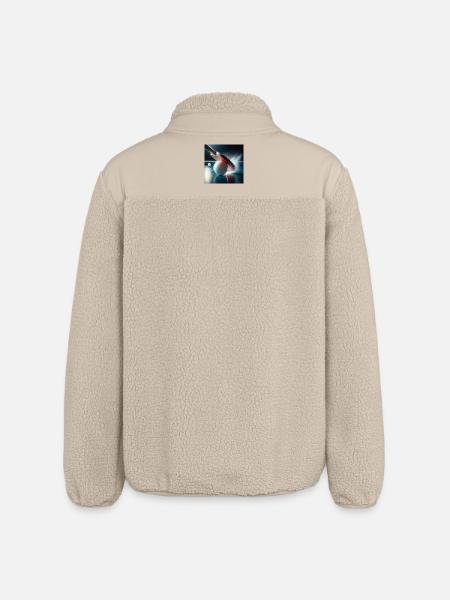 Sports, table tennis - Relaxed Fit Unisex Sherpa Jacket by Stanley/Stella - beige